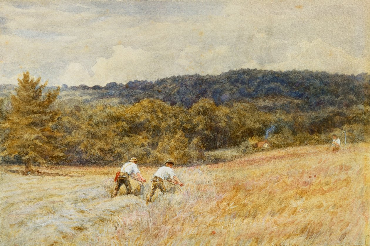 De Maaier door Helen Allingham