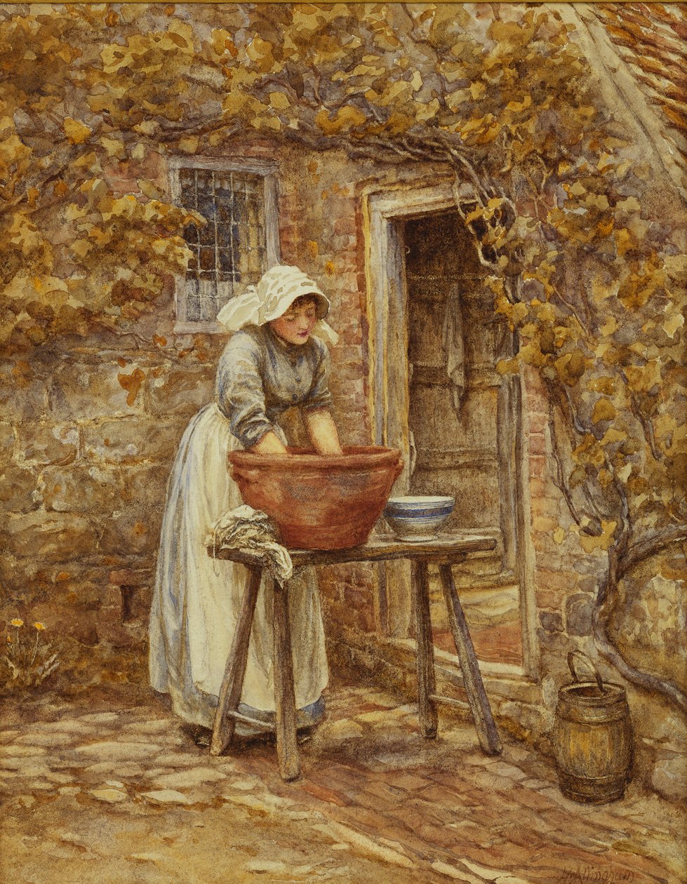Wasdag door Helen Allingham