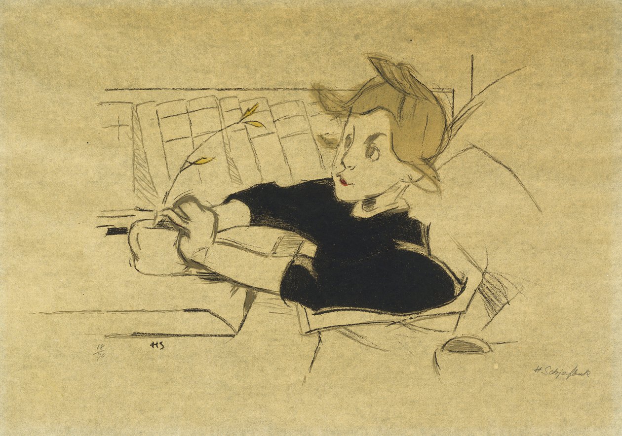 De herstellende; Konvalescenten door Helene Schjerfbeck