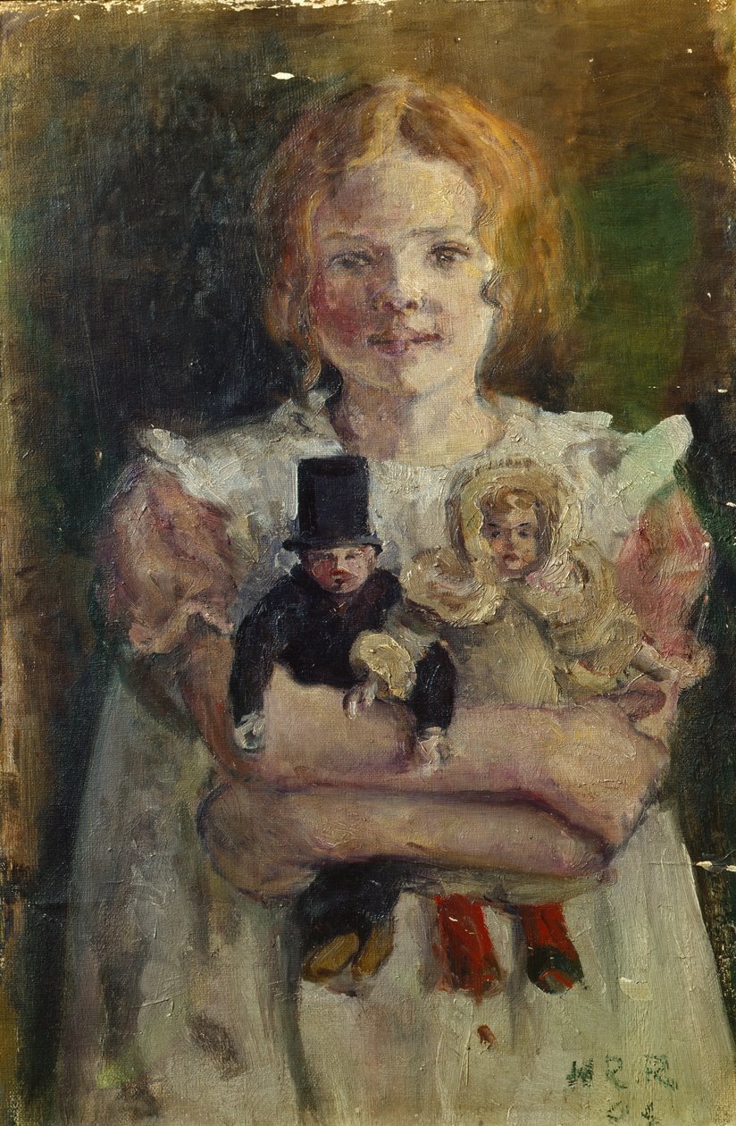 Portret van Borghild door Helga Ring Reusch