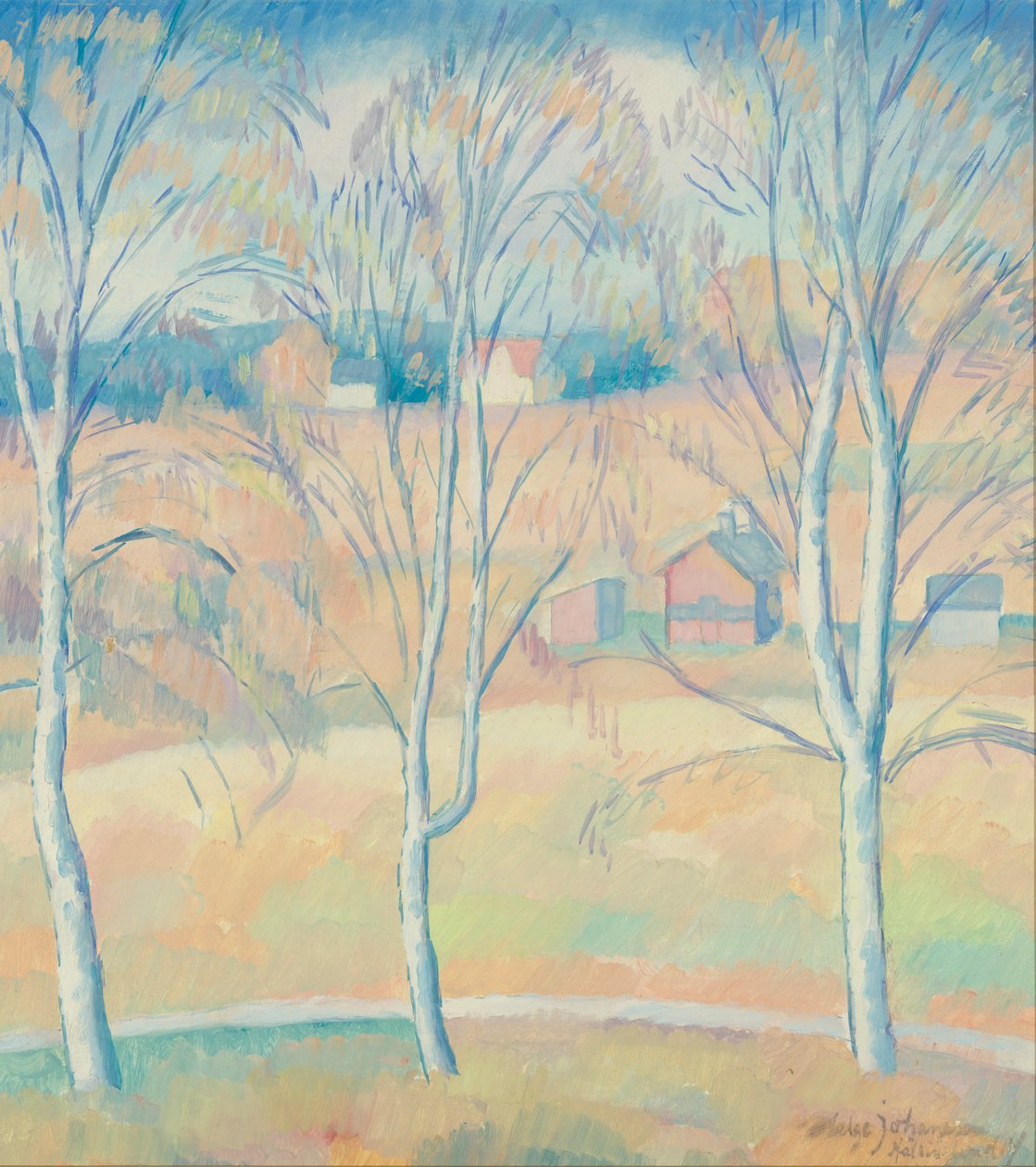 Lente Landschap Halsingland door Helge Johansson