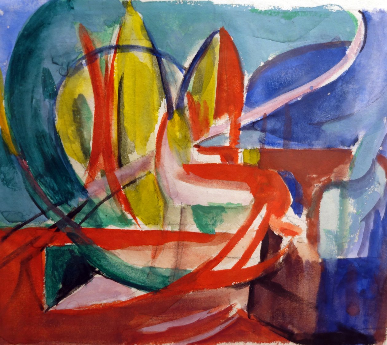 Studie naar het schilderij Gazelle van Franz Marc door Helmuth Macke
