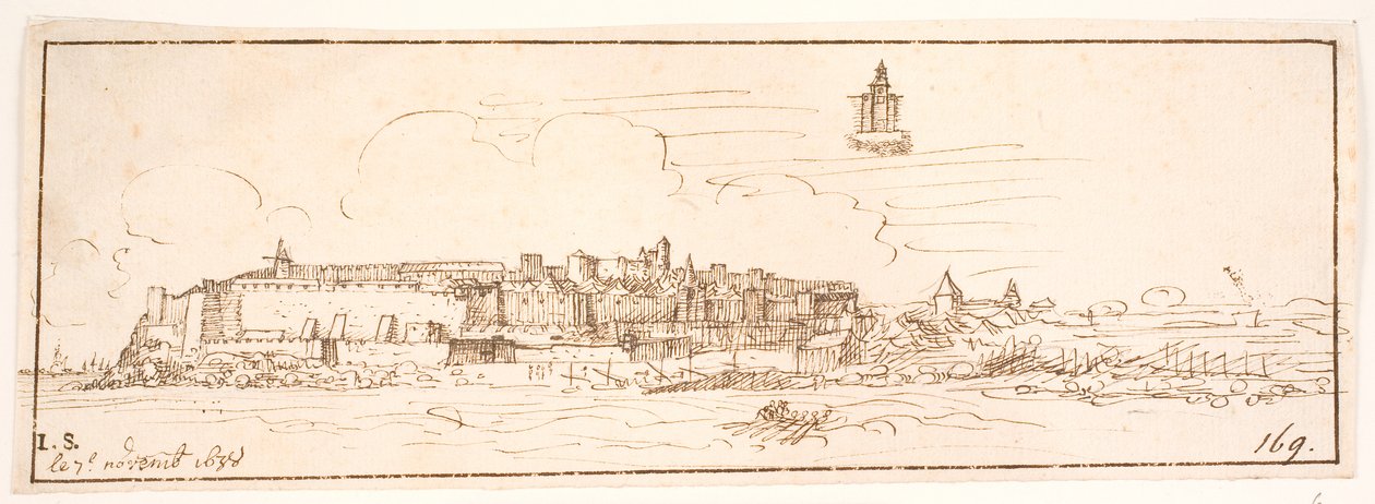 Blaye, bij de Garonne door Hem