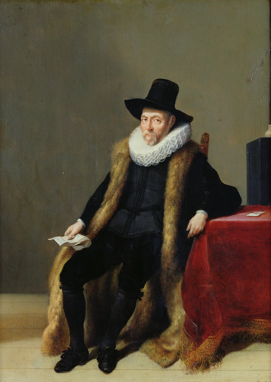 Portret van een man door Hendrick Gerritsz Pot