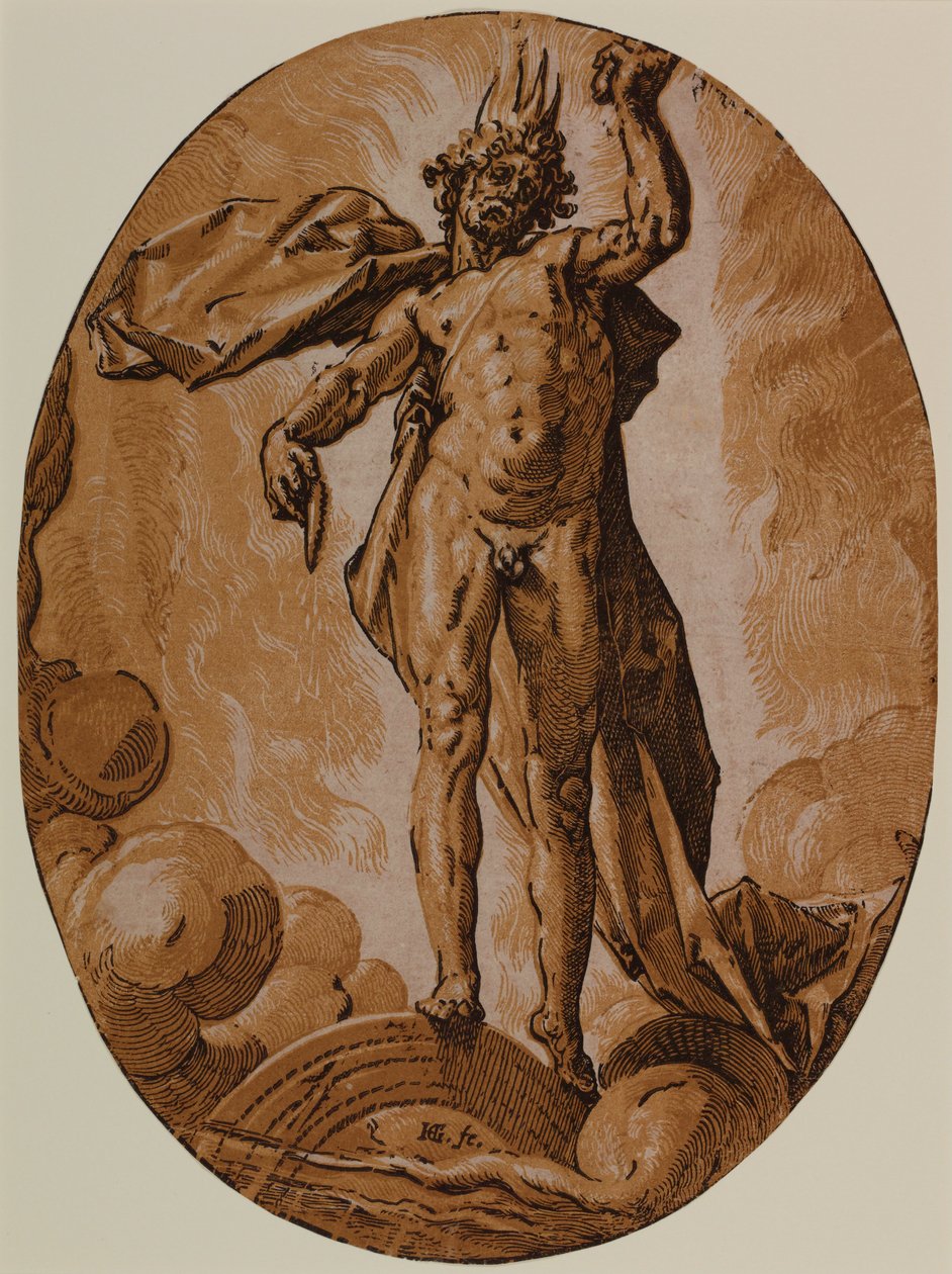 Dag (Helios) door Hendrik Goltzius