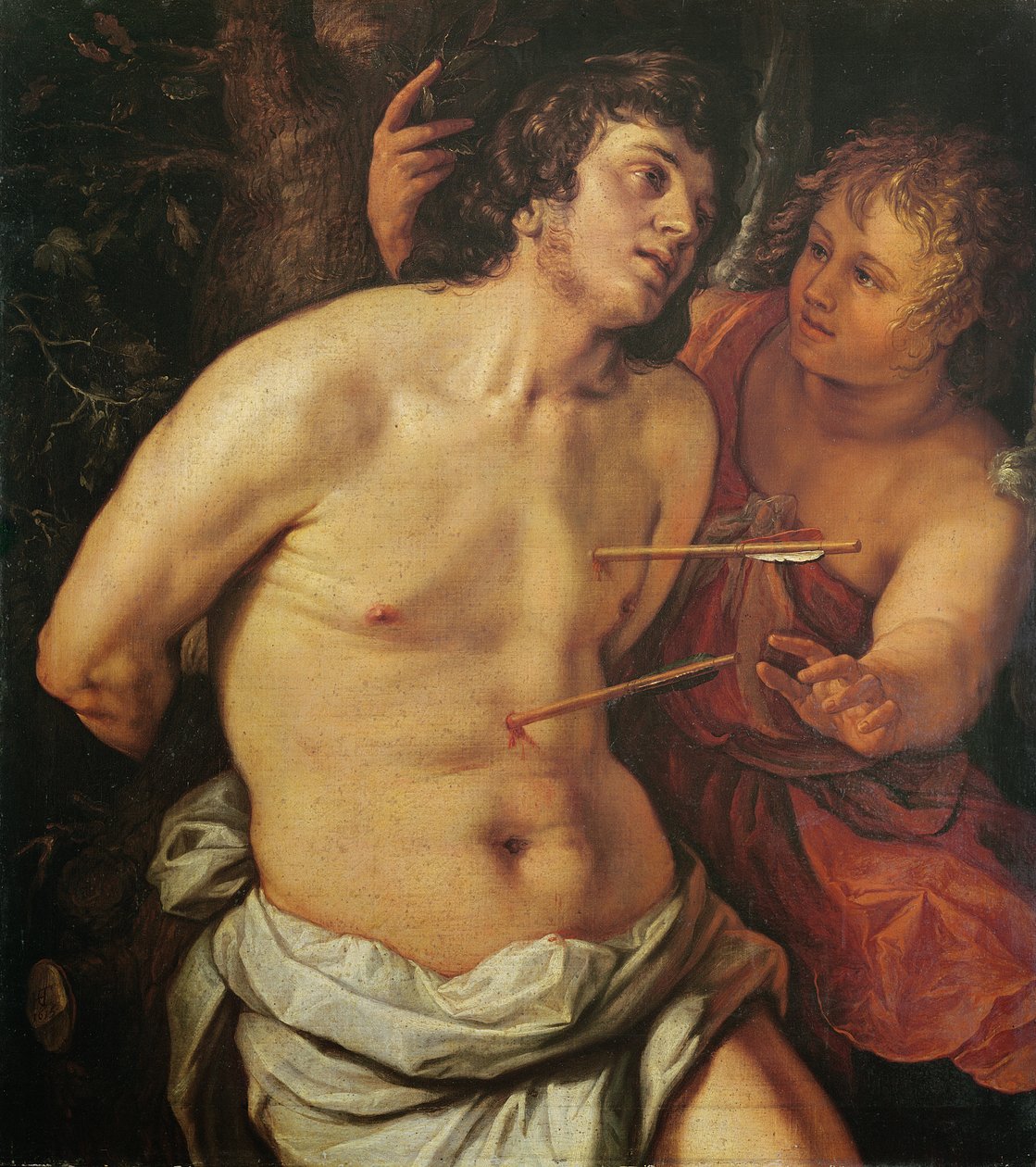 Sint Sebastiaan door Hendrik Goltzius