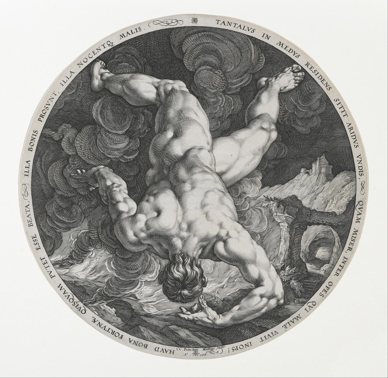 Tantalus door Hendrik Goltzius