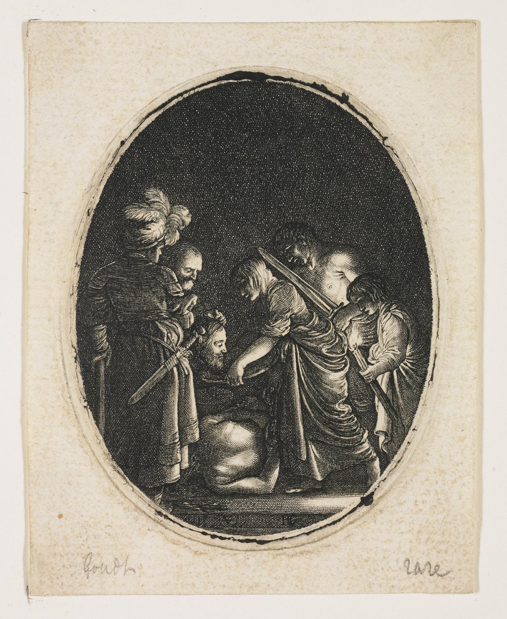 Salome met het hoofd van Johannes de Doper door Hendrik Goudt