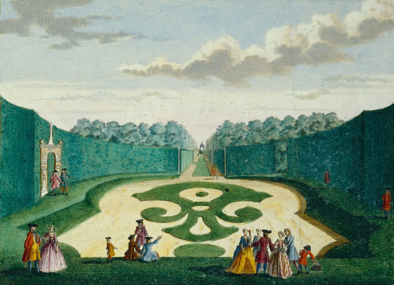 Ontwerp voor een Tuin, ca. 1700 door Hendrick de and Brouerius Van Nidek, Mattheus Leth