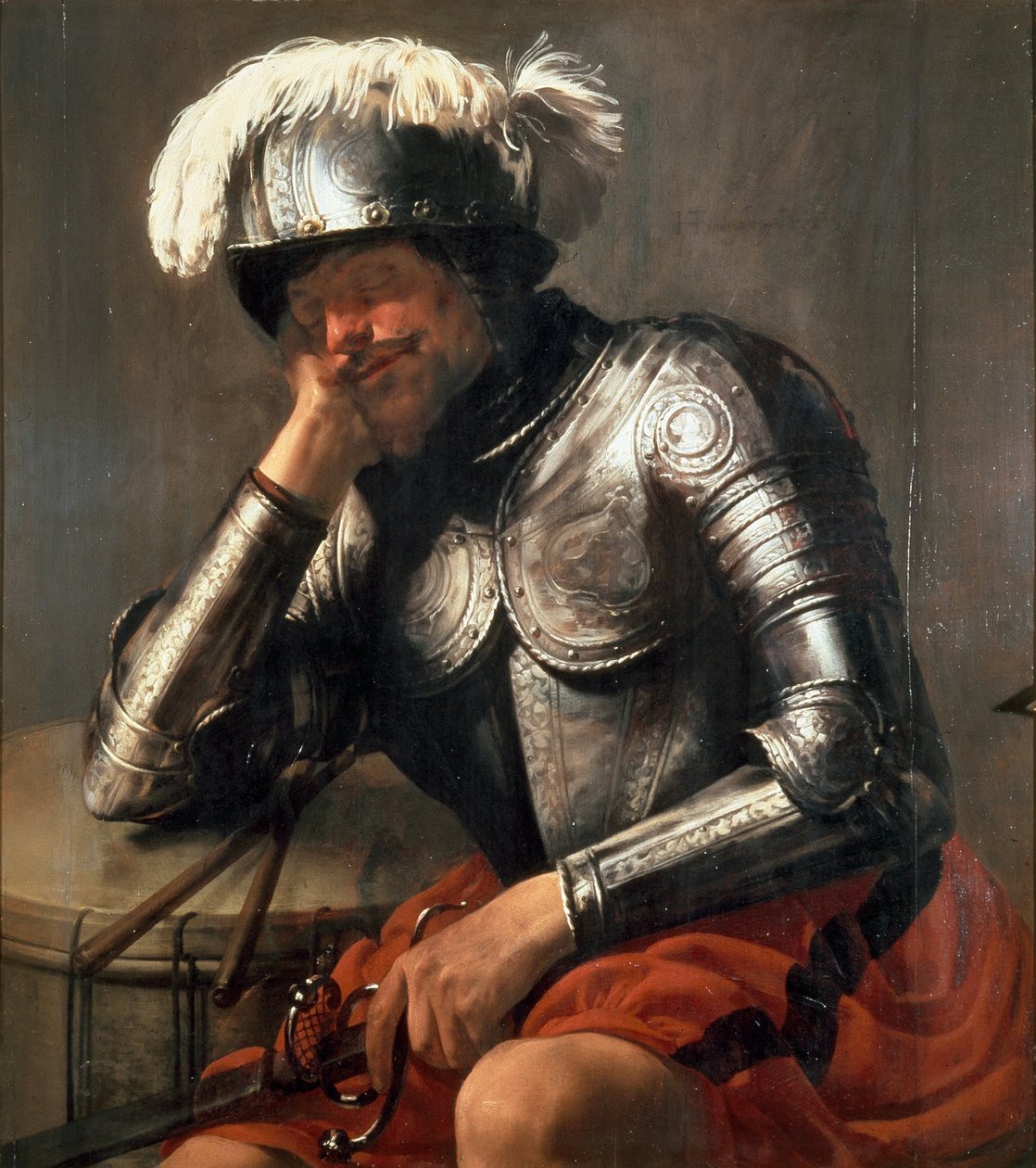 Mars slaapt door Hendrick ter Brugghen