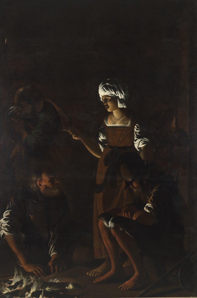 De verloochening van Sint Petrus door Hendrick ter Brugghen