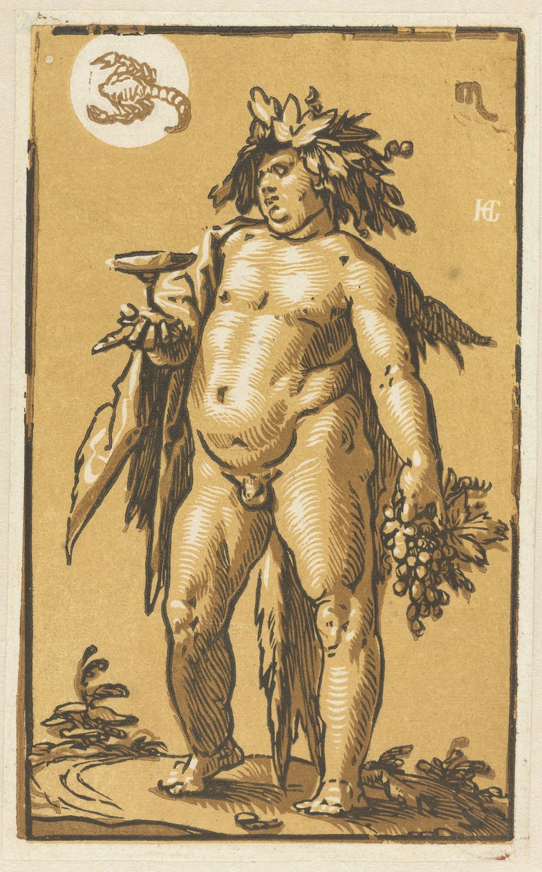 Bacchus door Hendrick Goltzius