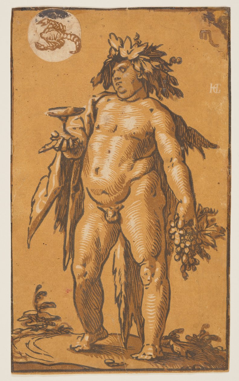 Bacchus door Hendrick Goltzius