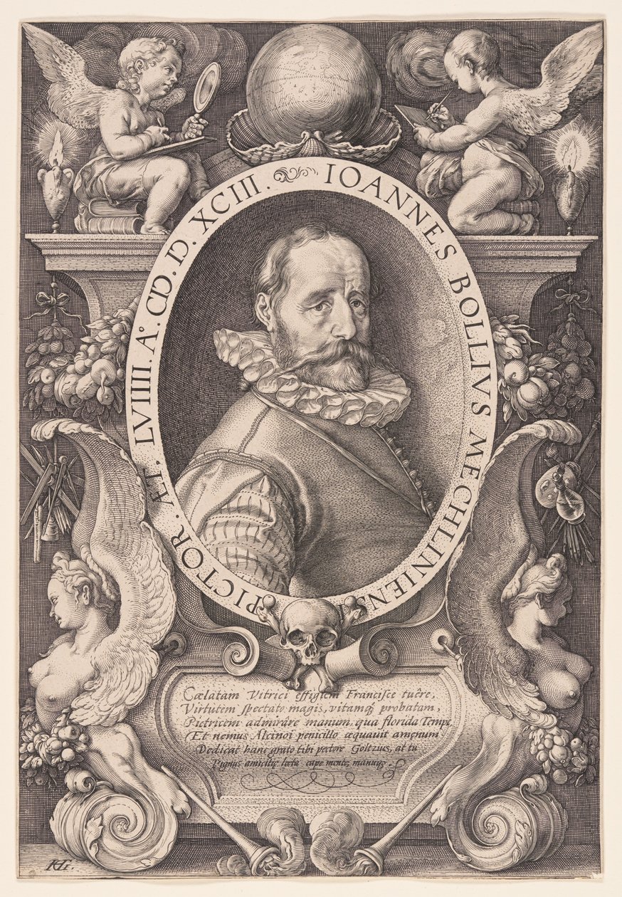 Hans Bol door Hendrick Goltzius