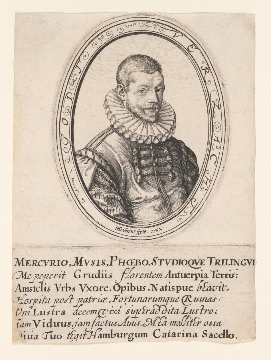 Hans Felbier door Hendrick Goltzius