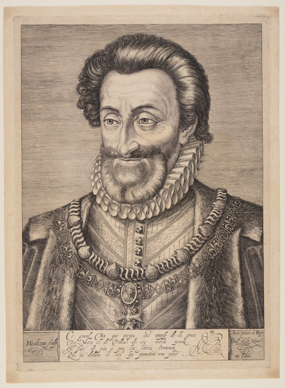 Hendrik IV van Frankrijk door Hendrick Goltzius