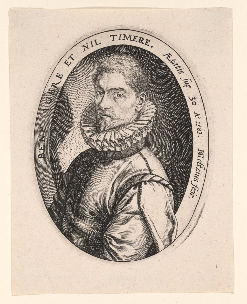 Hieronym Scholiers door Hendrick Goltzius