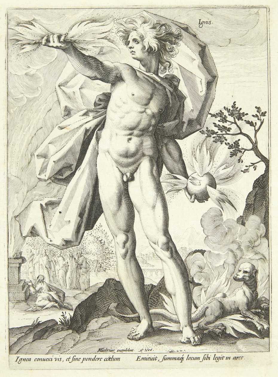 Vuur (Ignis) door Hendrick Goltzius