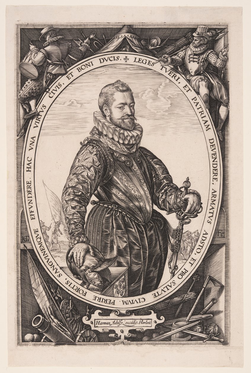 Jacques de la Faille door Hendrick Goltzius