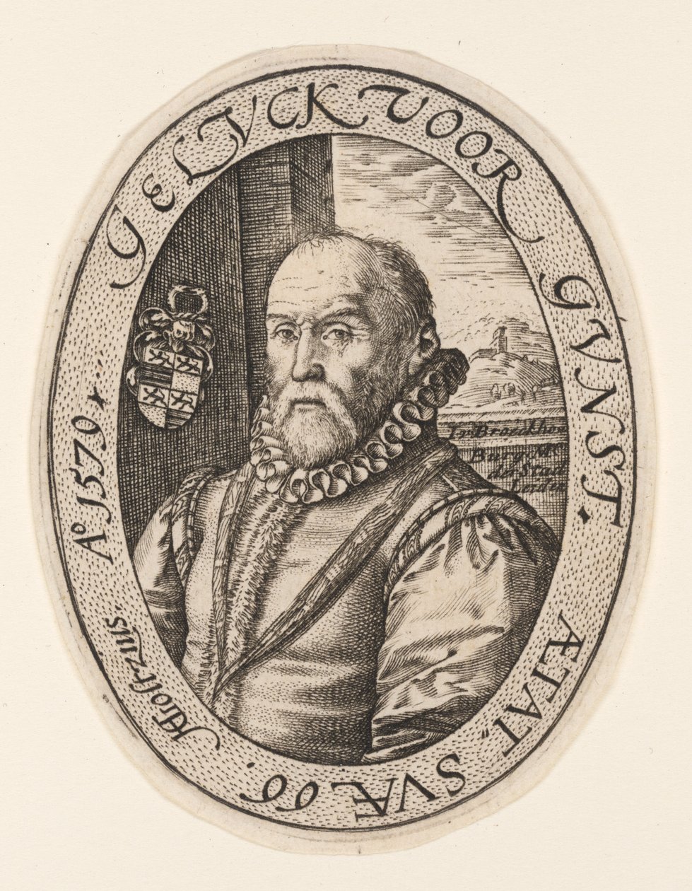 Jan van Broekhoven door Hendrick Goltzius