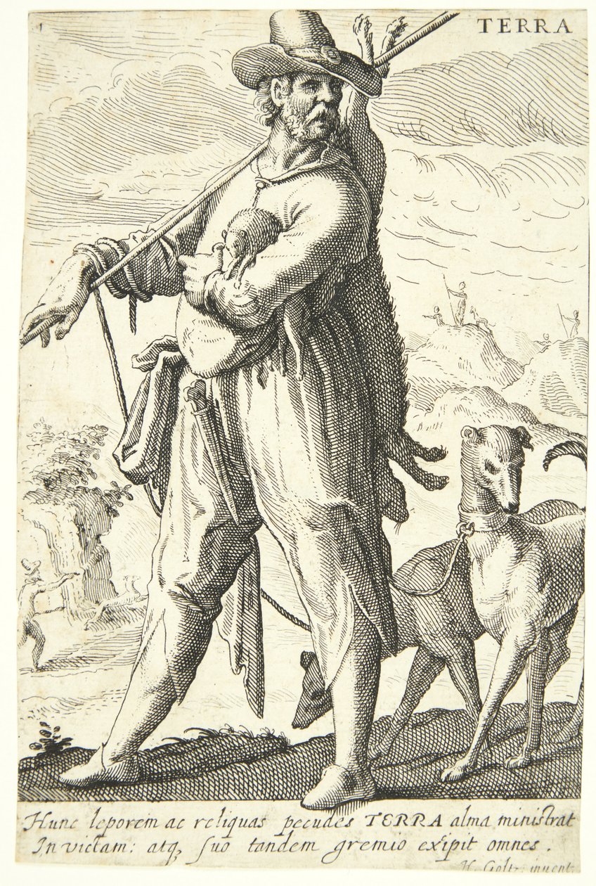 Aarde (Terra) door Hendrick Goltzius