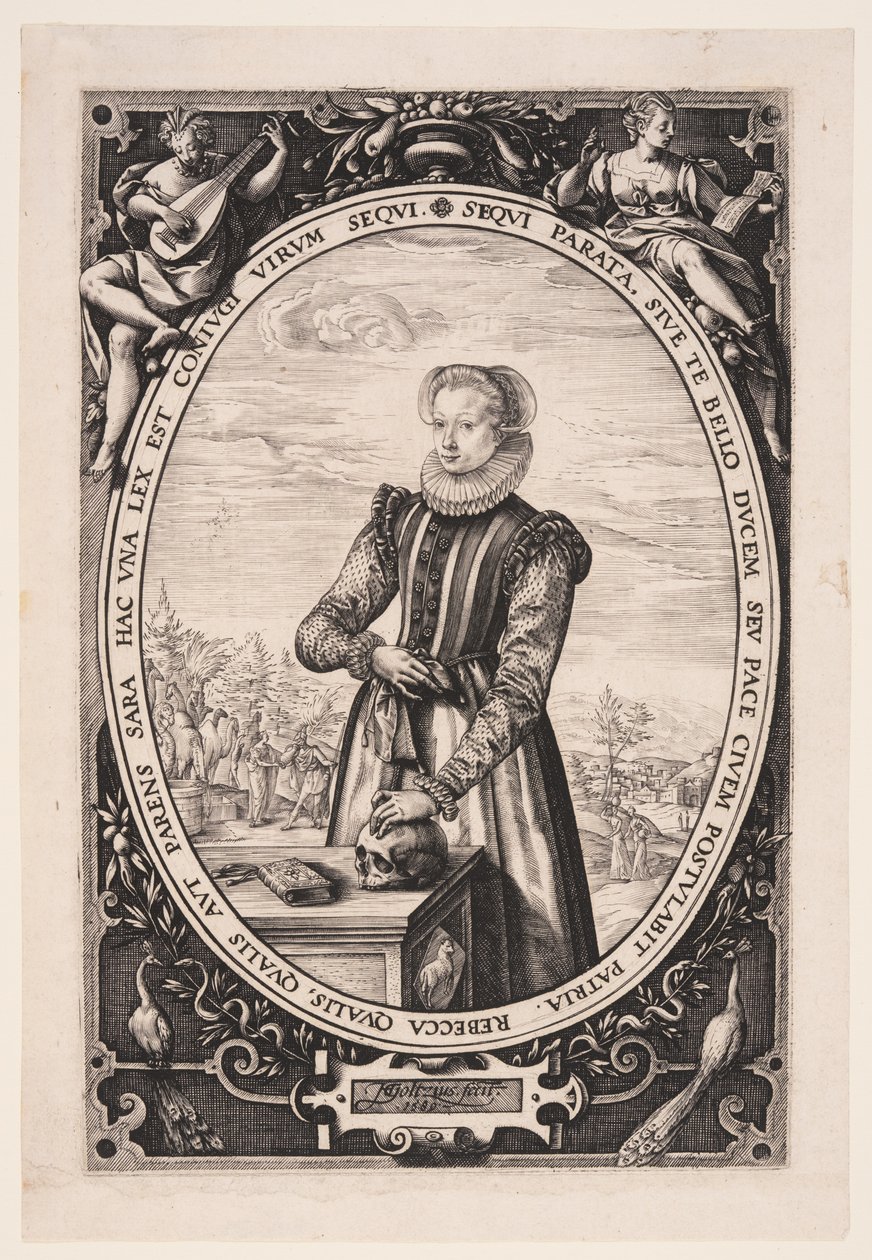 Josina Hamels door Hendrick Goltzius