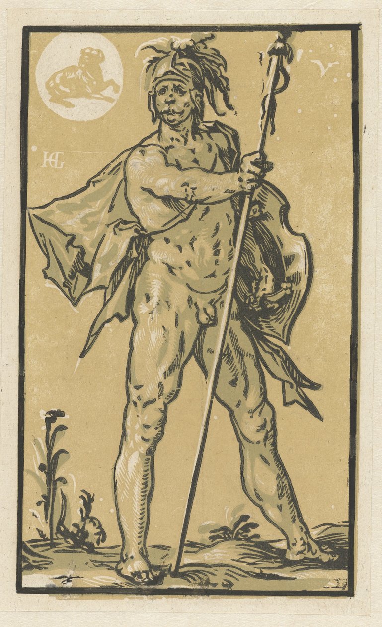 Mars door Hendrick Goltzius
