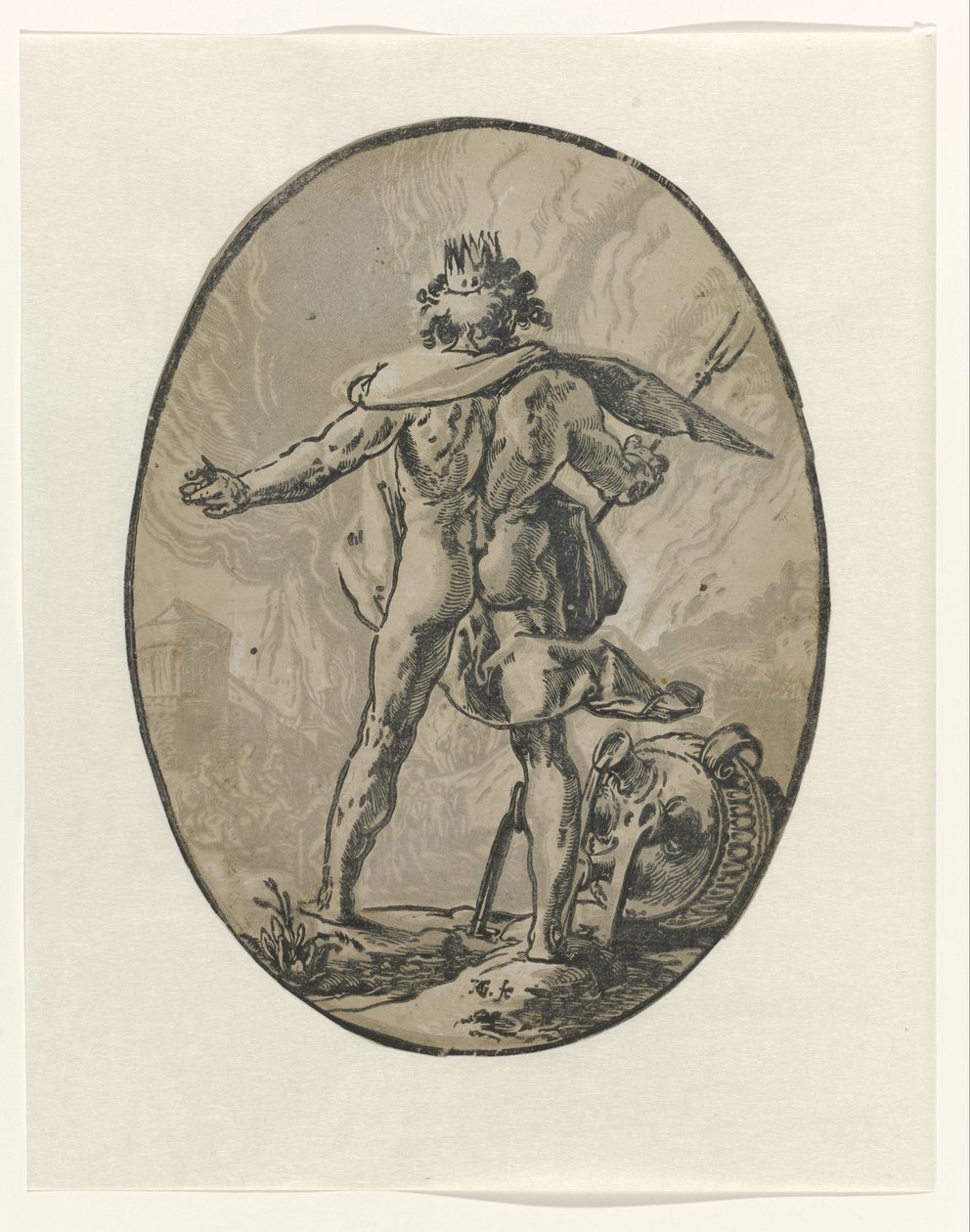 Pluto door Hendrick Goltzius