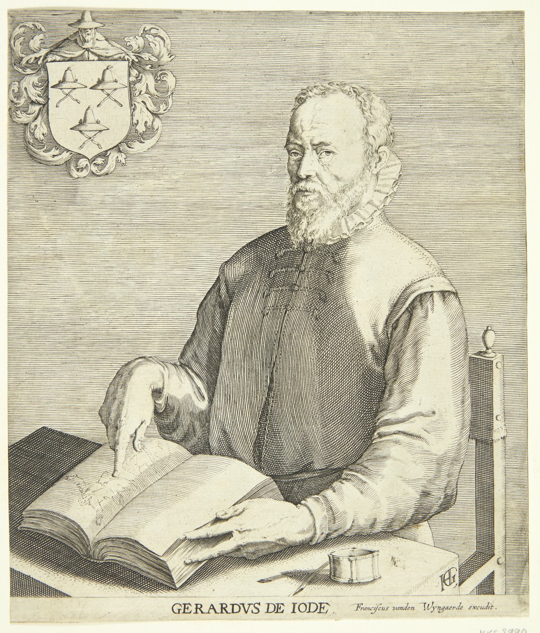 Portret van Gerard de Jode door Hendrick Goltzius