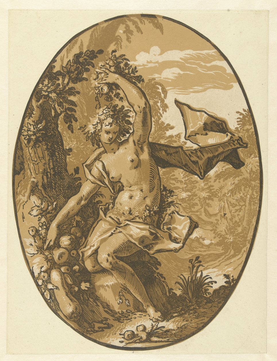 Proserpina door Hendrick Goltzius