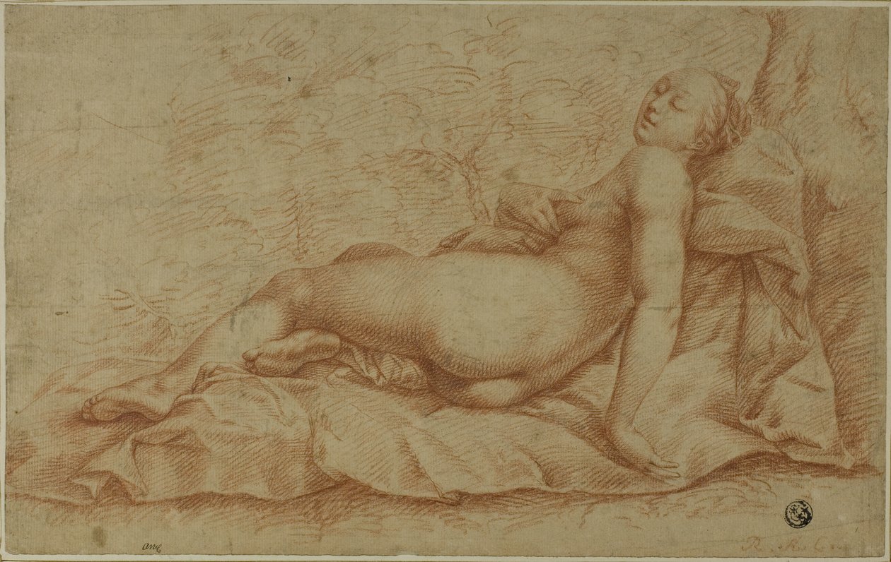 Liggende Venus door Hendrick Goltzius