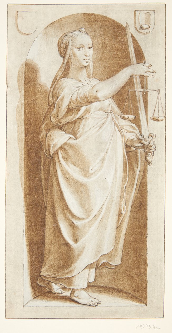 Gerechtigheid door Hendrick Goltzius