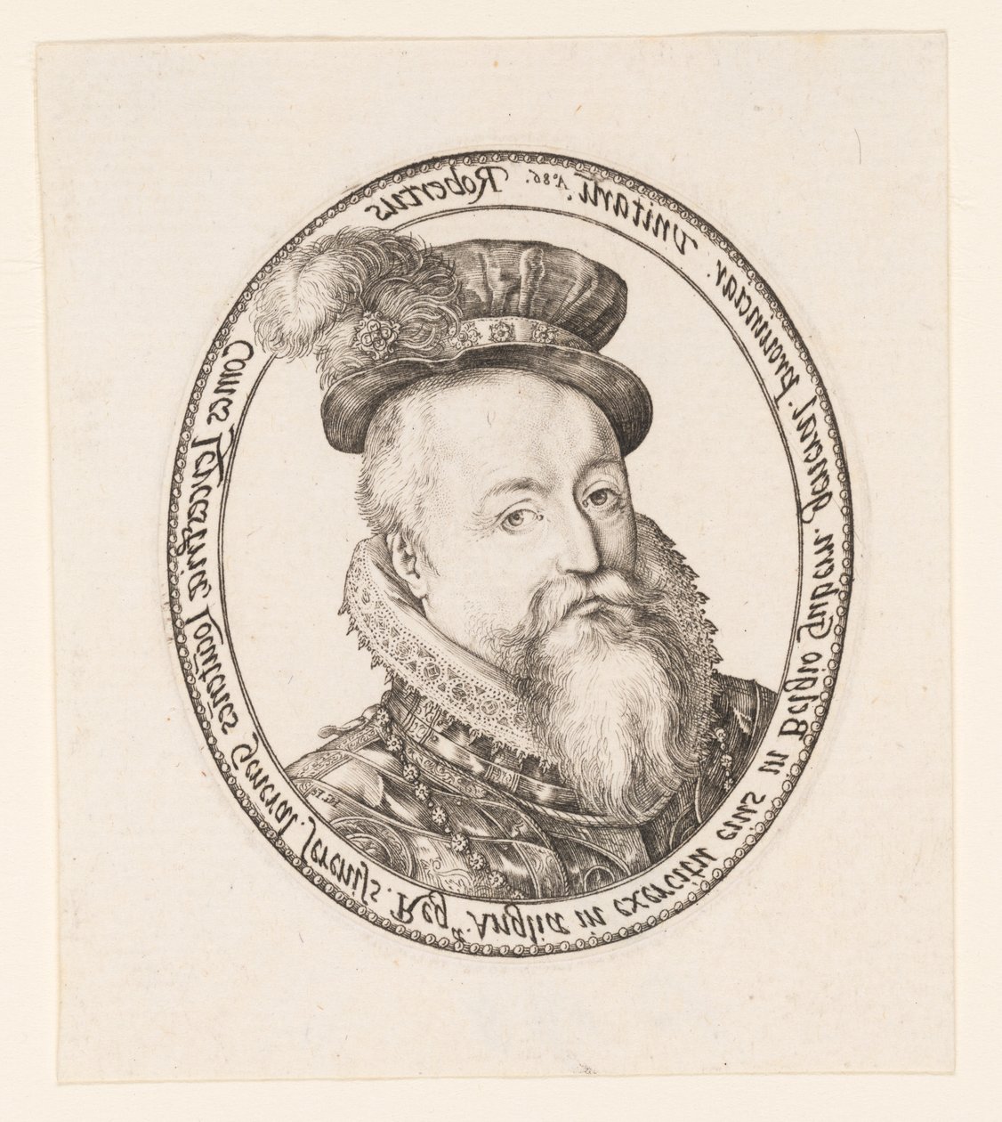 Robert Dudley, graaf van Leicester door Hendrick Goltzius
