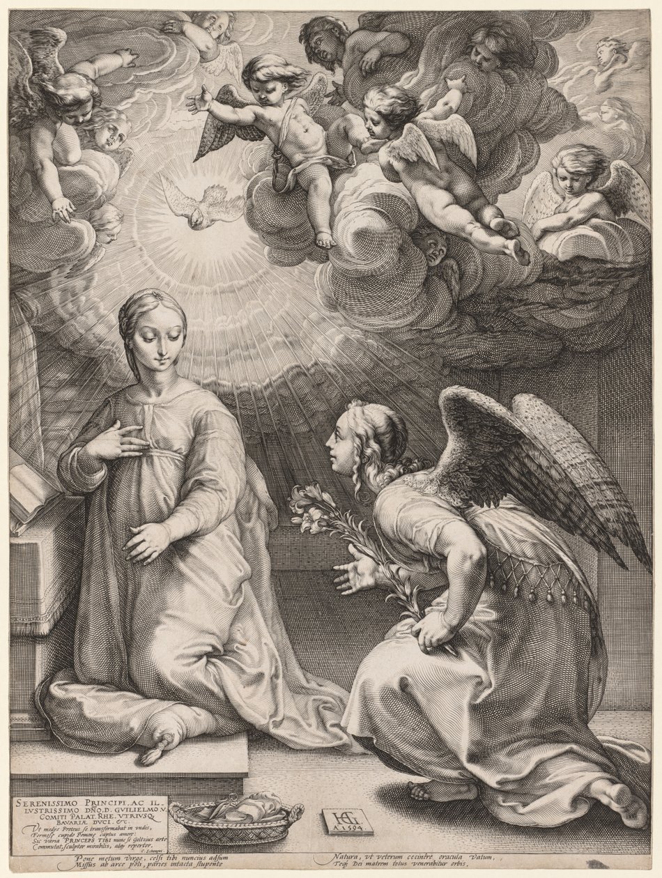 De Aankondiging door Hendrick Goltzius