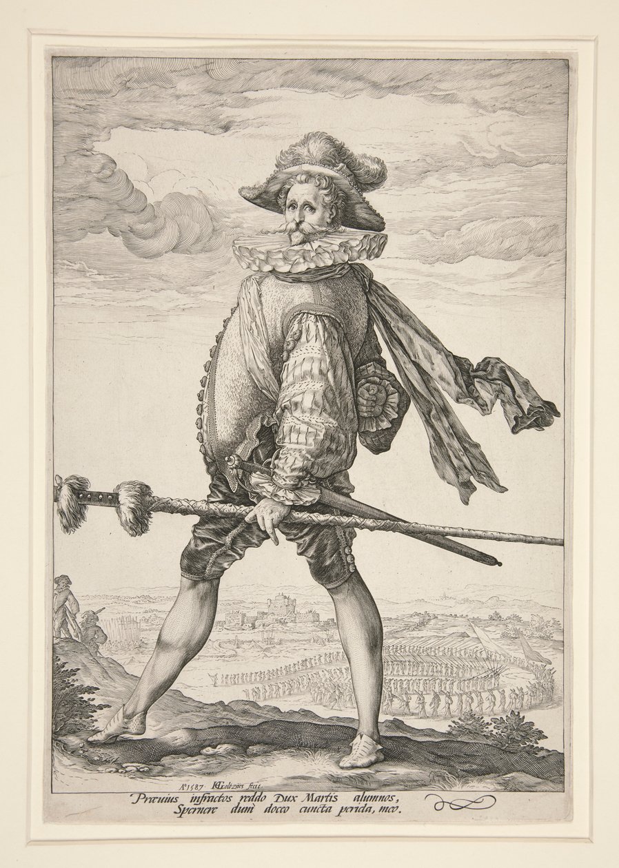 De Kapitein van de Infanterie door Hendrick Goltzius