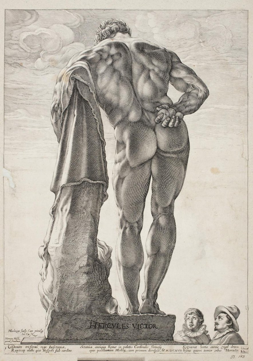 De Farnese Hercules door Hendrick Goltzius