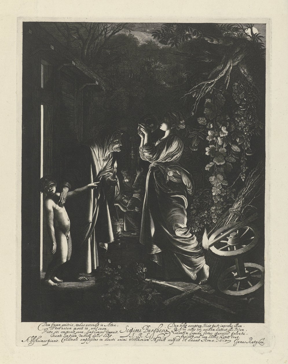 Bespotting van Ceres door Hendrick Goudt