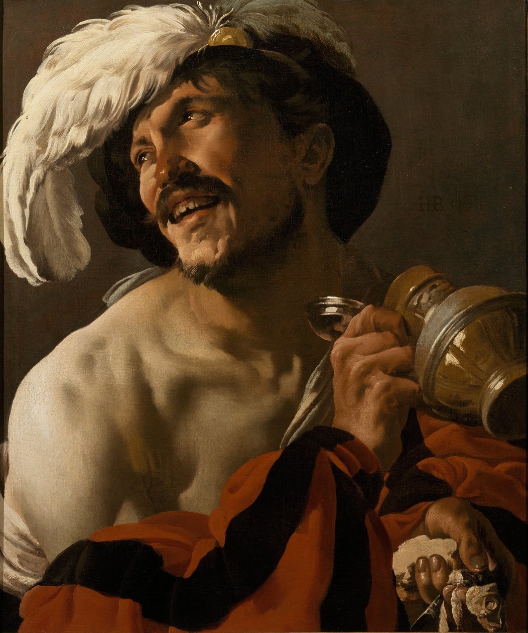 De vrolijke drinker, 1625 door Hendrick Jansz Terbrugghen