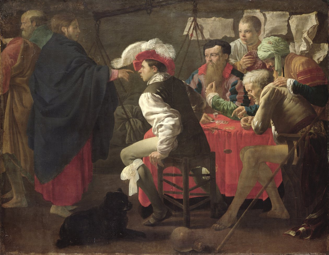 De roeping van St. Mattheüs, ca. 1620 door Hendrick ter Brugghen