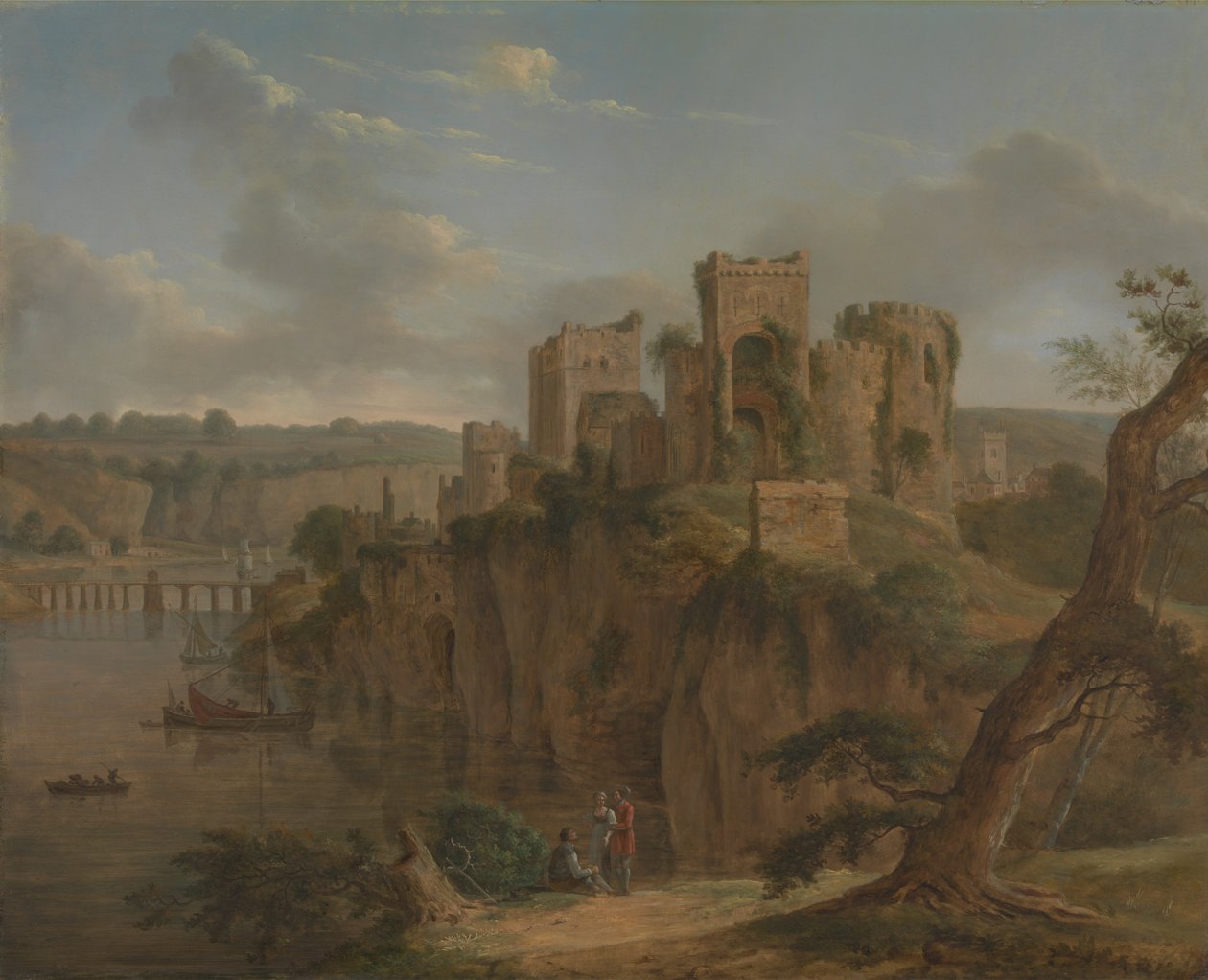 Kasteel Chepstow door Hendrik Frans de Cort