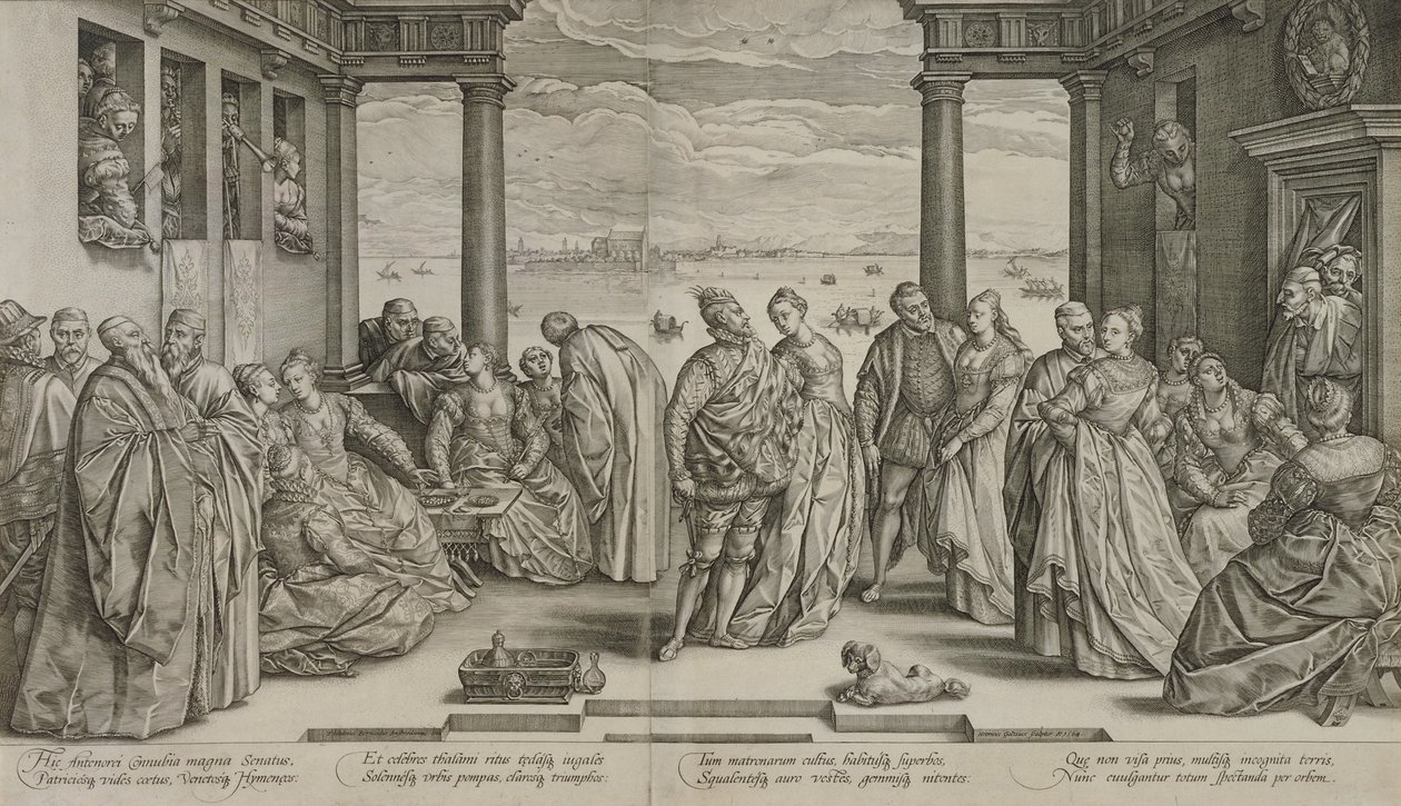 De Venetiaanse bruiloft, 1584 door Hendrik Goltzius