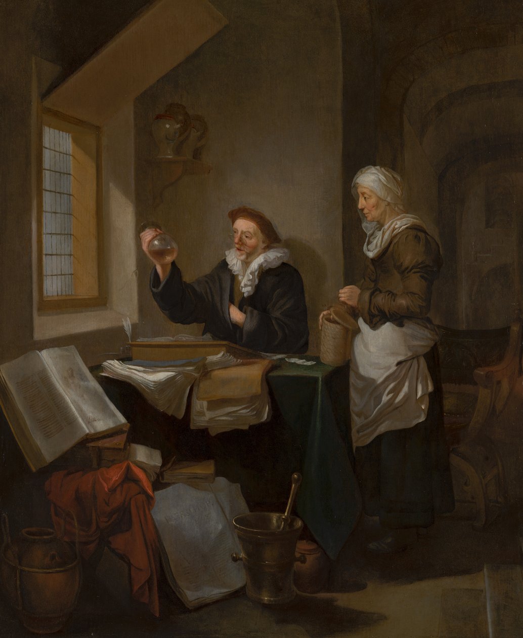 Het bezoek aan de dokter door Hendrik Heerschop