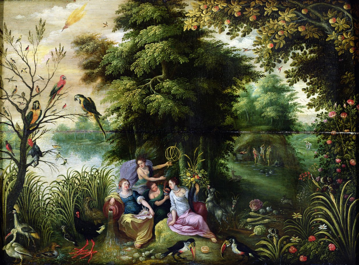 De vier elementen door Hendrik van the Elder Balen