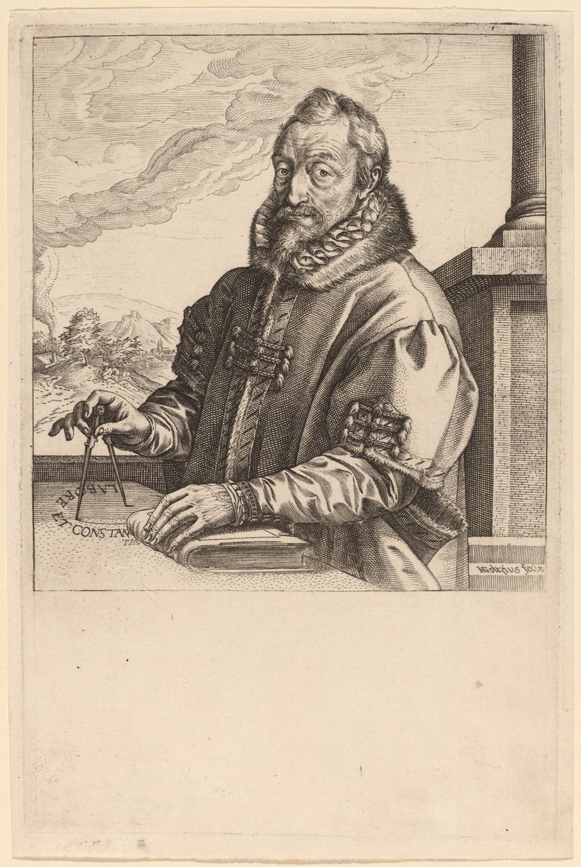 Christopher Plantin door Hendrik Goltzius