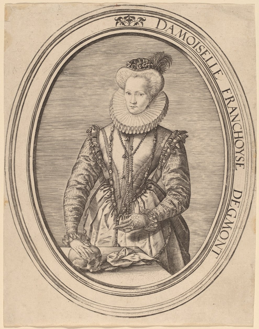 Françoise van Egmond door Hendrik Goltzius