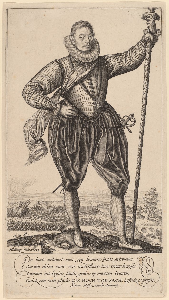 Gerrit de Jong door Hendrik Goltzius