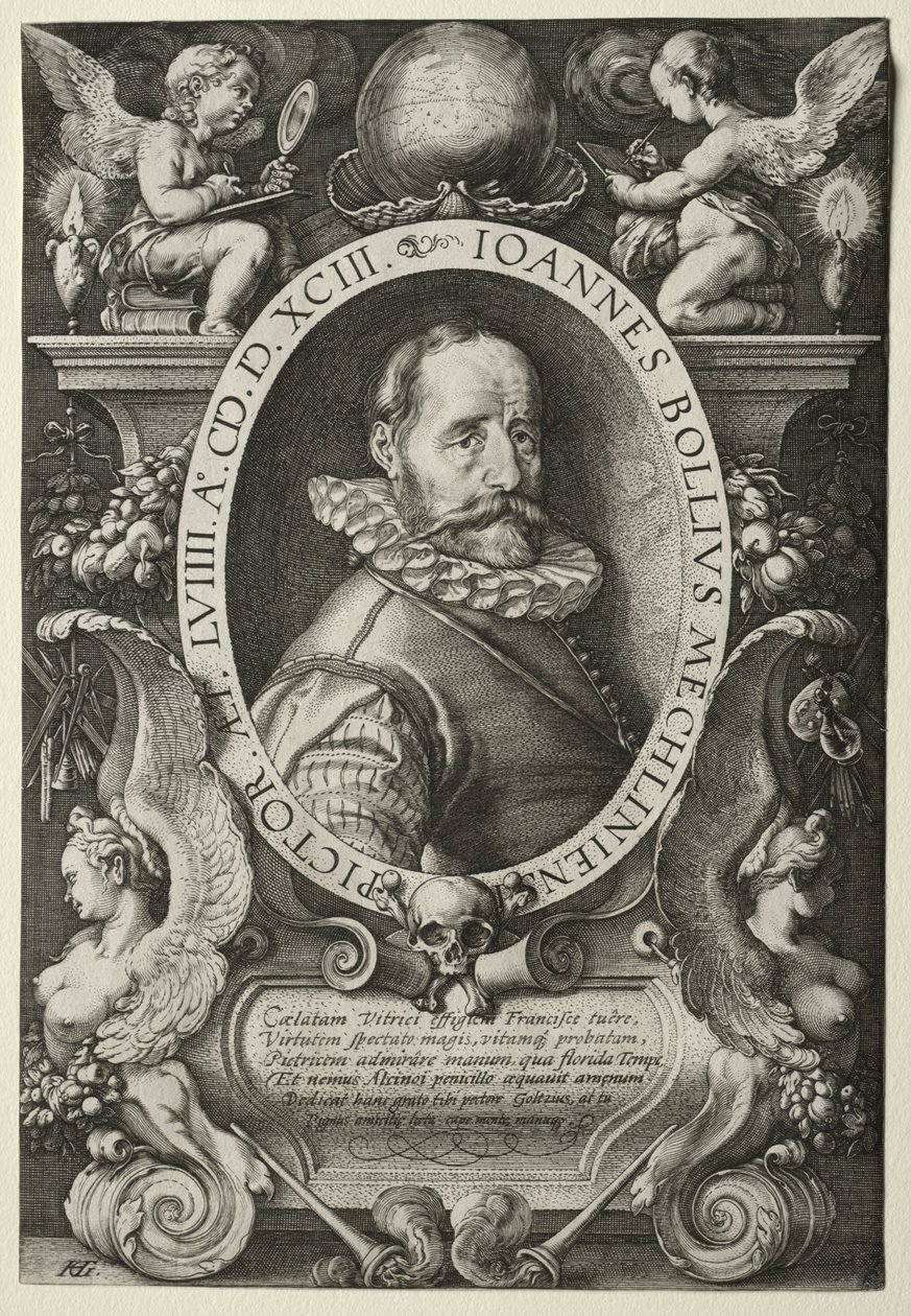 Hans Bol, 1593 door Hendrik Goltzius