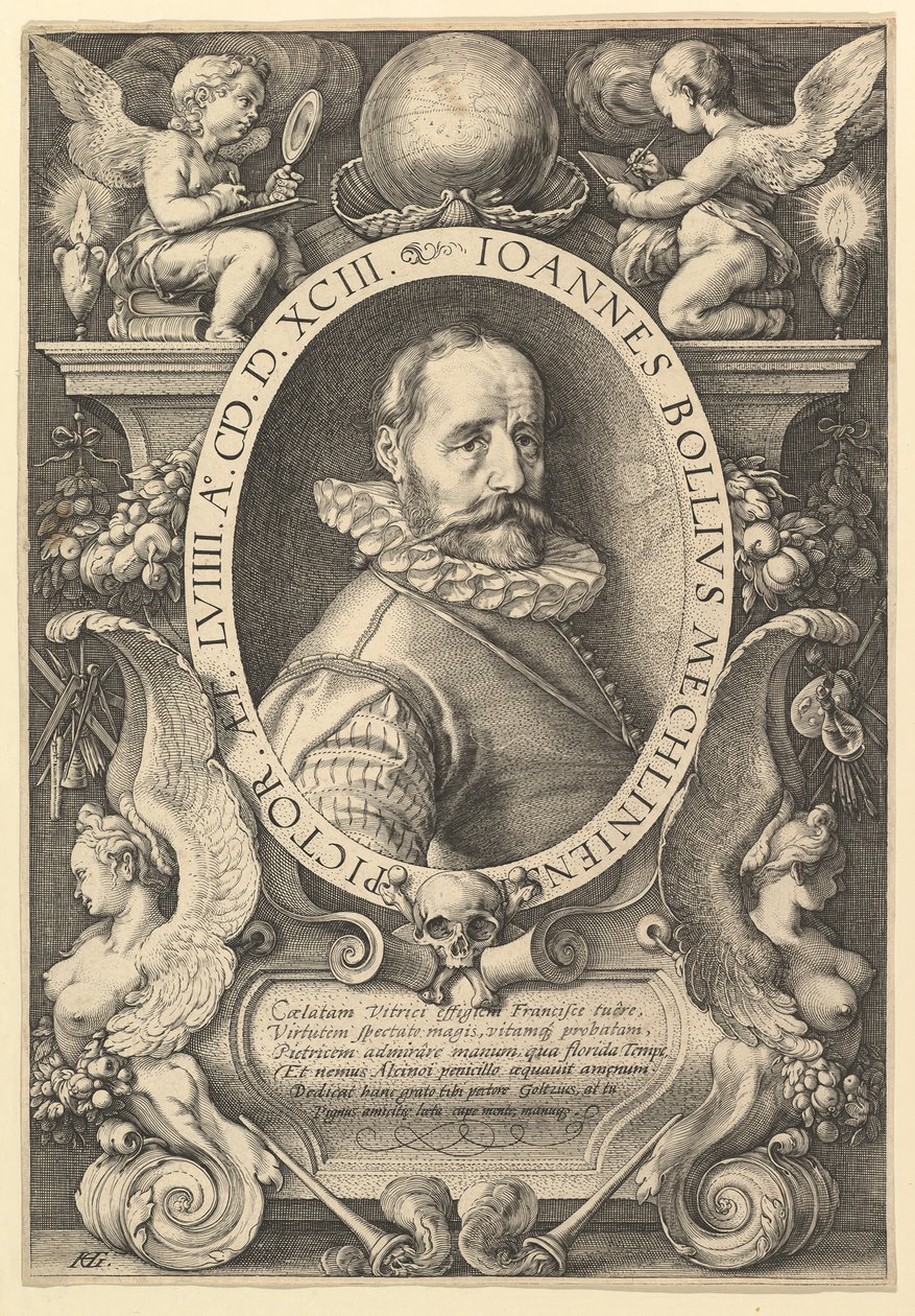Hans Bol, 1593 door Hendrik Goltzius
