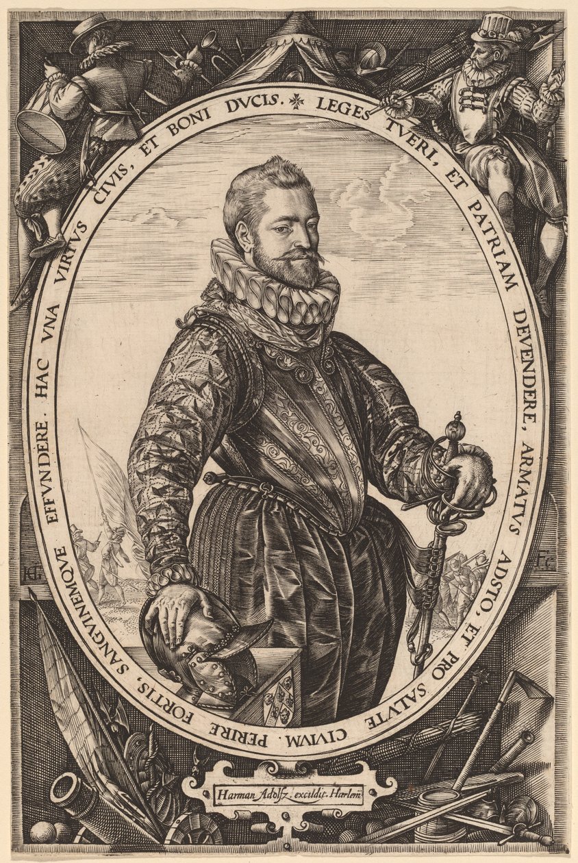 Jacques de la Faille door Hendrik Goltzius