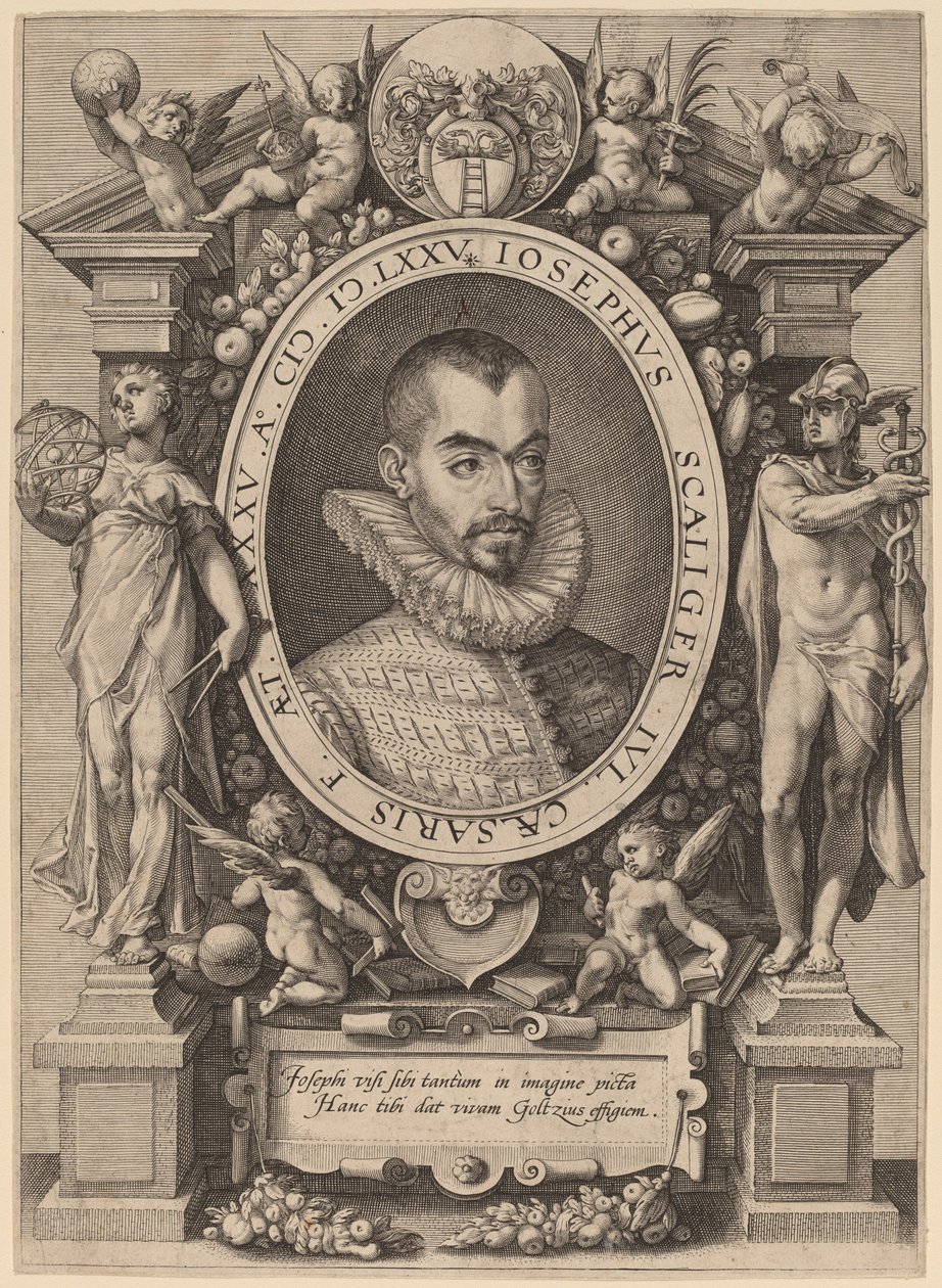 Josephus Justus Scaliger door Hendrik Goltzius